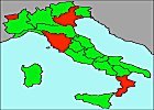 Locate the Regions of Italy